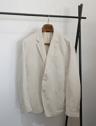 LUCIANA DI MANTINA linen tailored jacket MADE IN ITALY