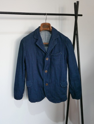 45r indigo garment dying jacket