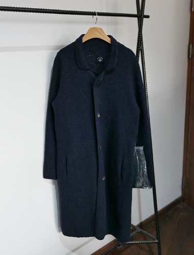 UMI 908 BY 45r alpaca wool indigo coat