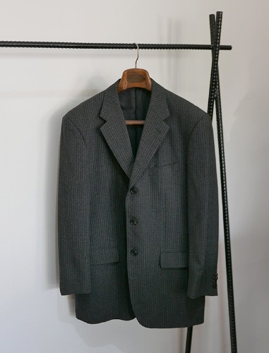 PAUL SMITH LUIGI BOTTO FABRIC stripe pattern 3b tailored jacket
