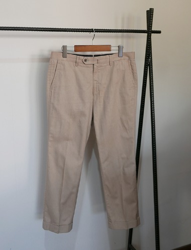 TOMORROWLAND beige cotton tailored pants