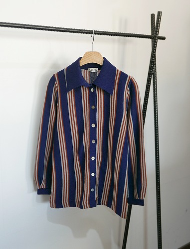 ELJEUNE stripe wool shirts