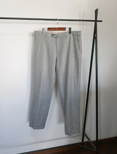 LOLO PIANA wool grey tailored pants MADE IN ITALY
