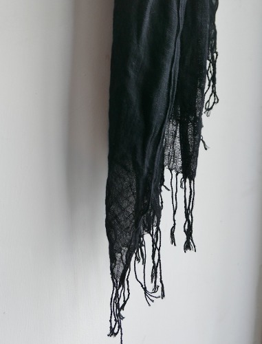 vintage black scarf