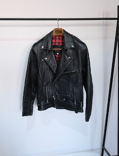 STAVROS cow leather rider jacket