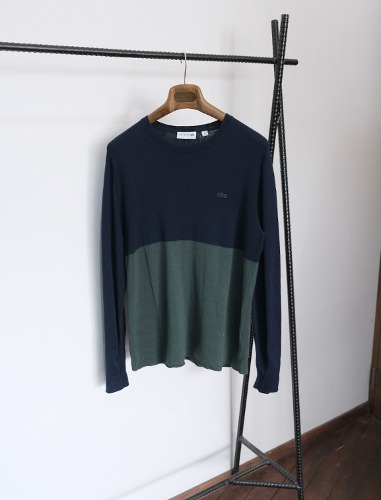 LACOSTE wool round knit