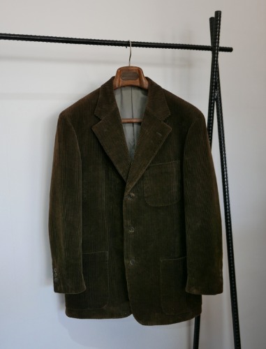 J.CREW dark olive heavy corduroy tailored 3b jacket