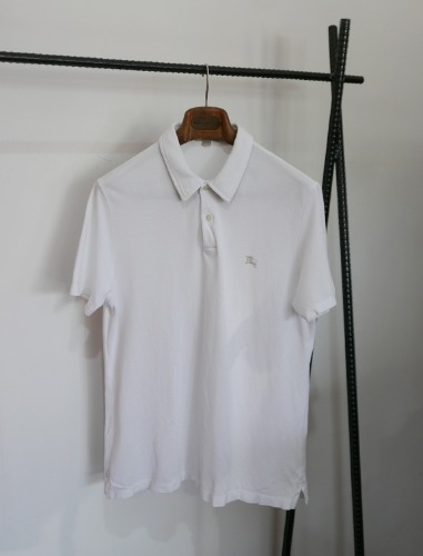BURBERRY LONDON white color pique cotton shirt