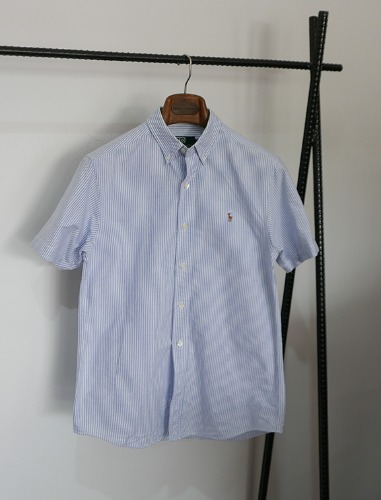 POLO RALPH LAUREN oxford cotton stripe button down shirt