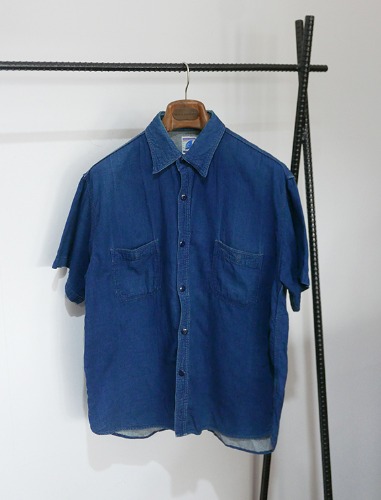 SELIN CO INDIGO cotton half shirts MADE IN JAPAN