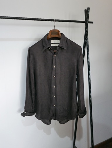 REMI RELIEF herringbone pattern linen shirts MADE IN JAPAN