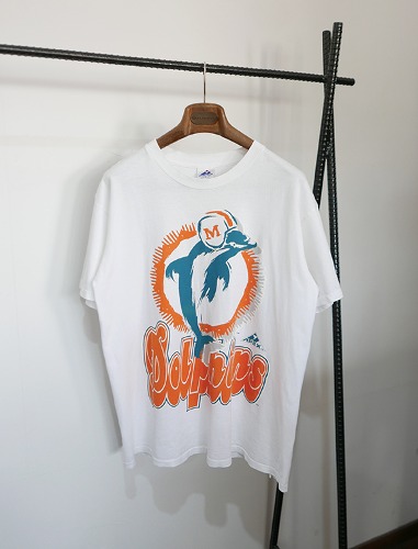 AEMX dolphin printing half t shirts MADE IN USA