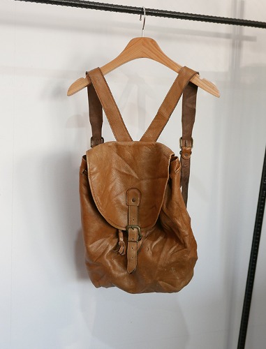 lambskin leather back pack