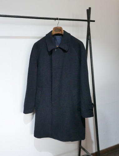 italy fabric virgin wool &amp; cashmere single coat