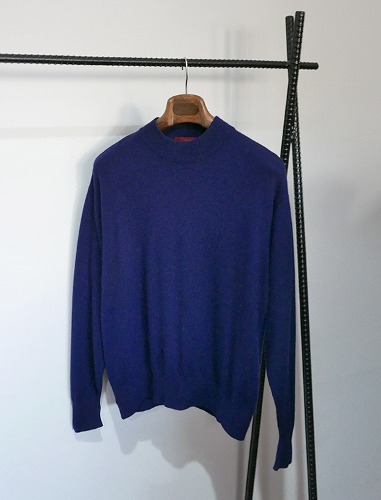 cashmere wool round knit made in japan