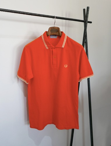 FRED PERRY cotton pique shirt MADE IN ENGLAND