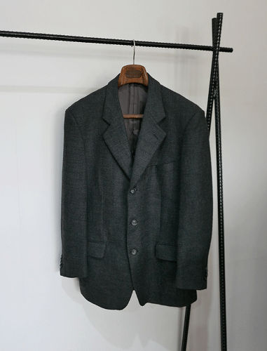 ZANOLINI lolopiana wool tailored 3b jacket MADE IN ITALY