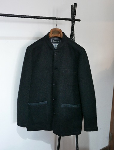 IPRESTA wool collarless jacket MADE IN JAPAN
