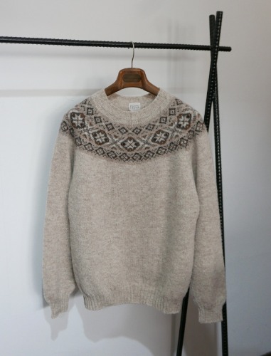 PAPAS wool nordic pattern knit