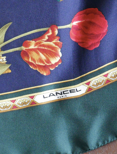 LANCEL silk scarf MADE IN ITALY